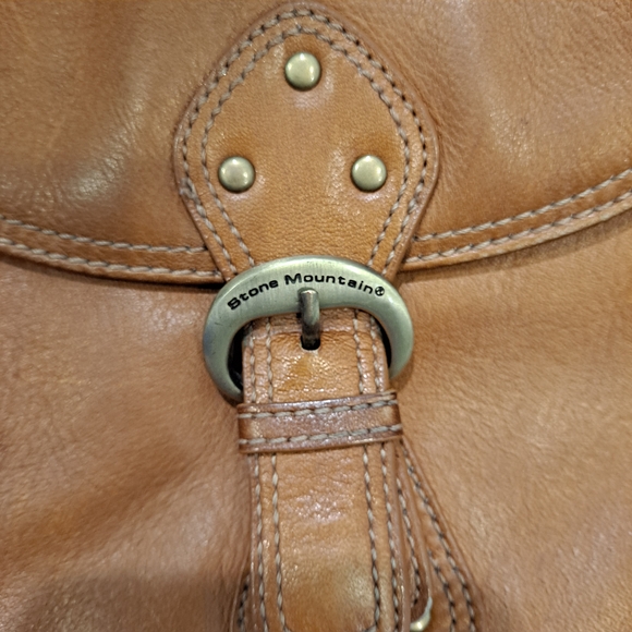 Stone Mountain Accessories Brown Leather Shoulder Bag - Picture 3 of 12